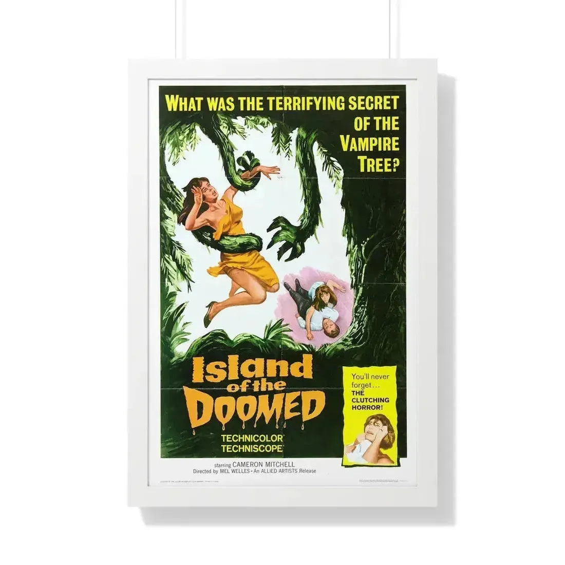 ISLAND OF THE DOOMED 1967 - Framed Movie Poster 20" x 30" White - The Sticker Space