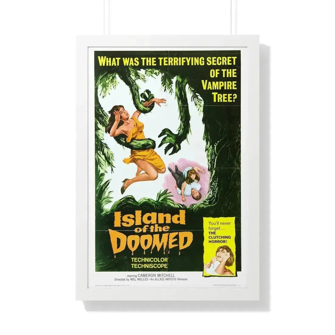ISLAND OF THE DOOMED 1967 - Framed Movie Poster - The Sticker Space