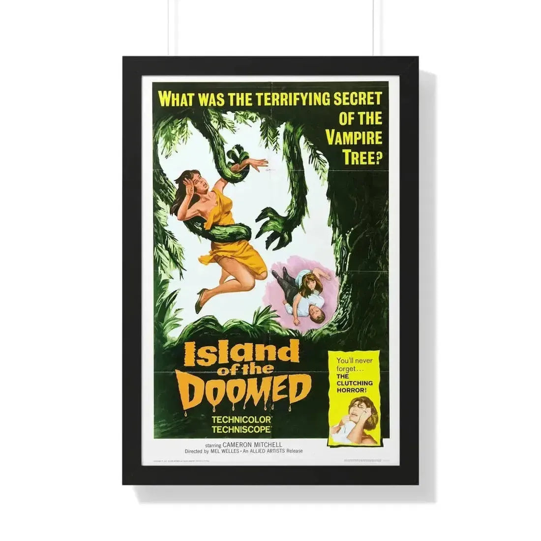 ISLAND OF THE DOOMED 1967 - Framed Movie Poster - The Sticker Space