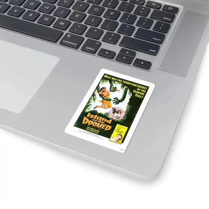 ISLAND OF THE DOOMED 1967 Movie Poster - STICKER Vinyl Kiss-Cut Decal - The Sticker Space