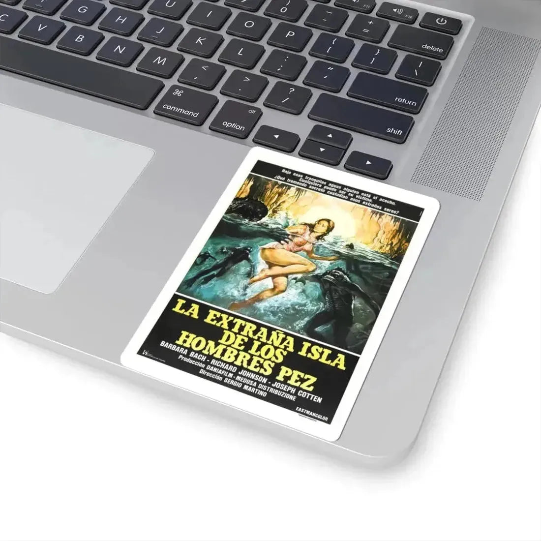ISLAND OF THE FISHMEN (SPANISH) 1979 Movie Poster - STICKER Vinyl Kiss-Cut Decal - The Sticker Space