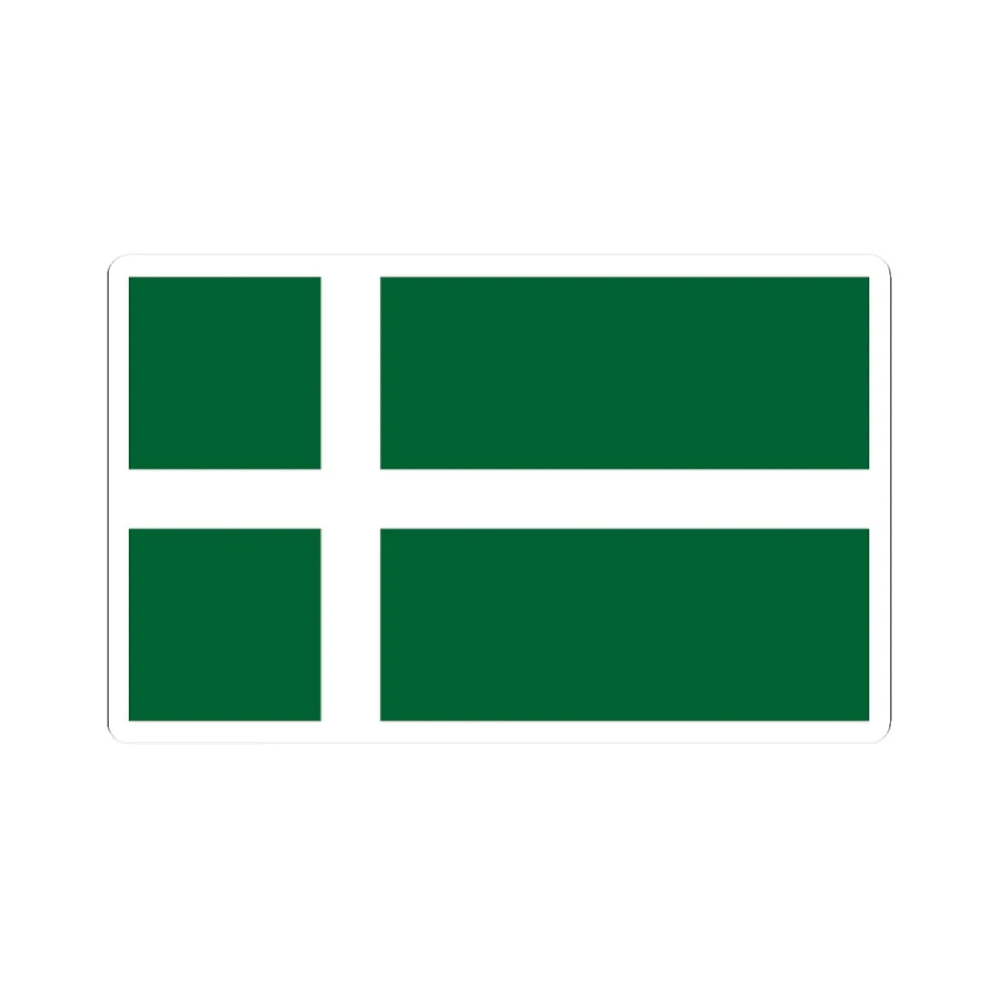 Isle of Barra flag (Scotland) STICKER Vinyl Kiss-Cut Decal 2 Inch White - The Sticker Space