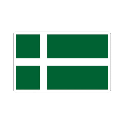 Isle of Barra flag (Scotland) STICKER Vinyl Kiss-Cut Decal 3 Inch White - The Sticker Space