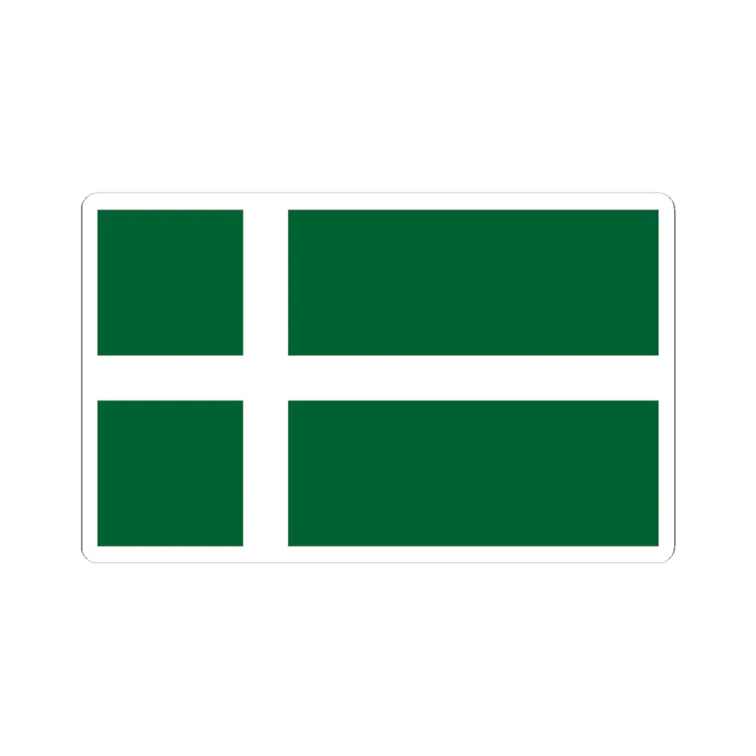 Isle of Barra flag (Scotland) STICKER Vinyl Kiss-Cut Decal 4 Inch White - The Sticker Space