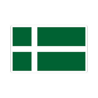 Isle of Barra flag (Scotland) STICKER Vinyl Kiss-Cut Decal 4 Inch White - The Sticker Space