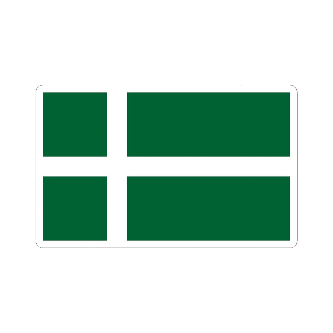 Isle of Barra flag (Scotland) STICKER Vinyl Kiss-Cut Decal 6 Inch White - The Sticker Space