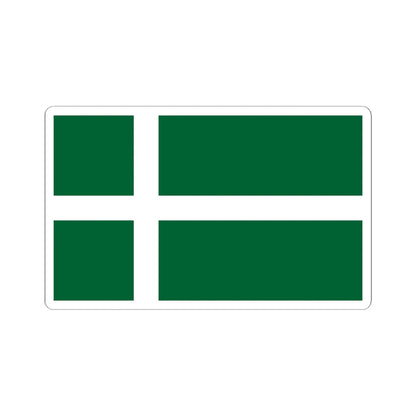 Isle of Barra flag (Scotland) STICKER Vinyl Kiss-Cut Decal 6 Inch White - The Sticker Space