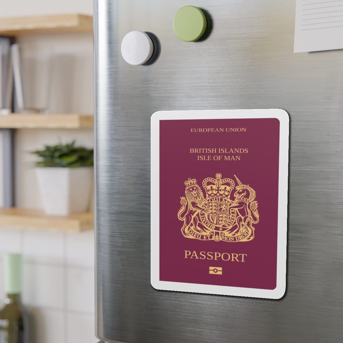 Isle Of Man Passport - Die-Cut Magnet-The Sticker Space