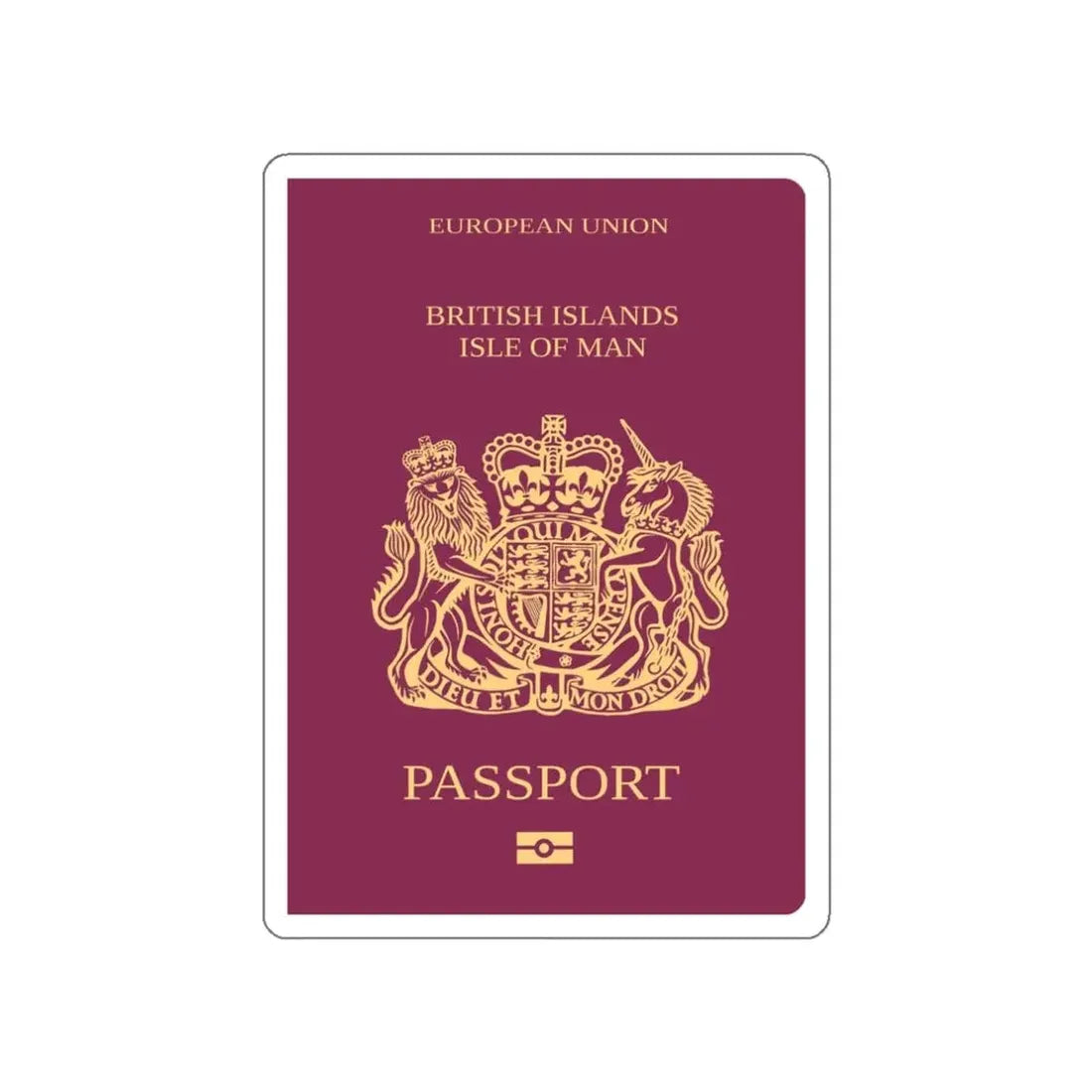 Isle Of Man Passport STICKER Vinyl Die-Cut Decal - The Sticker Space