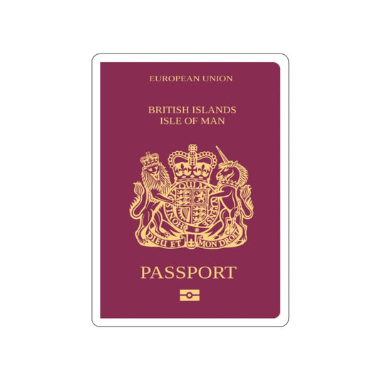 Isle Of Man Passport STICKER Vinyl Die-Cut Decal-White-The Sticker Space