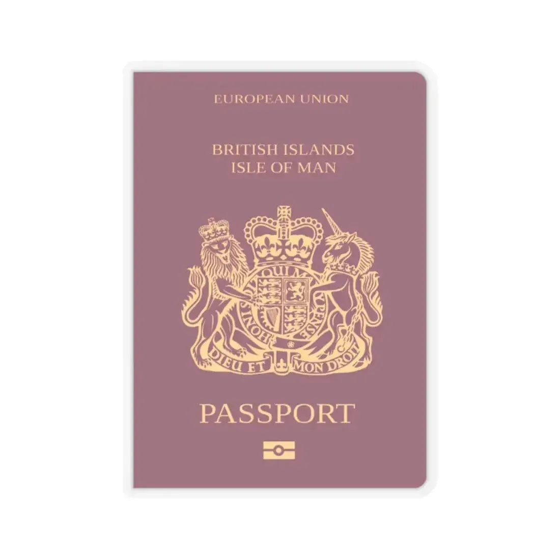 Isle Of Man Passport - STICKER Vinyl Kiss-Cut Decal 2 Inch Transparent - The Sticker Space