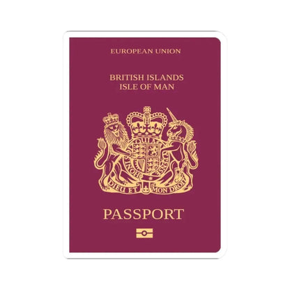 Isle Of Man Passport - STICKER Vinyl Kiss-Cut Decal 2 Inch White - The Sticker Space