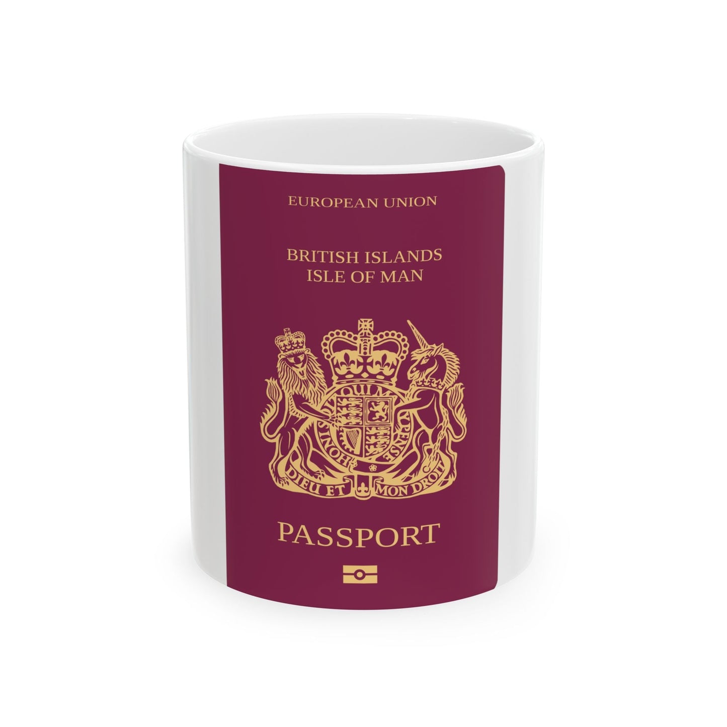 Isle Of Man Passport - White Coffee Mug