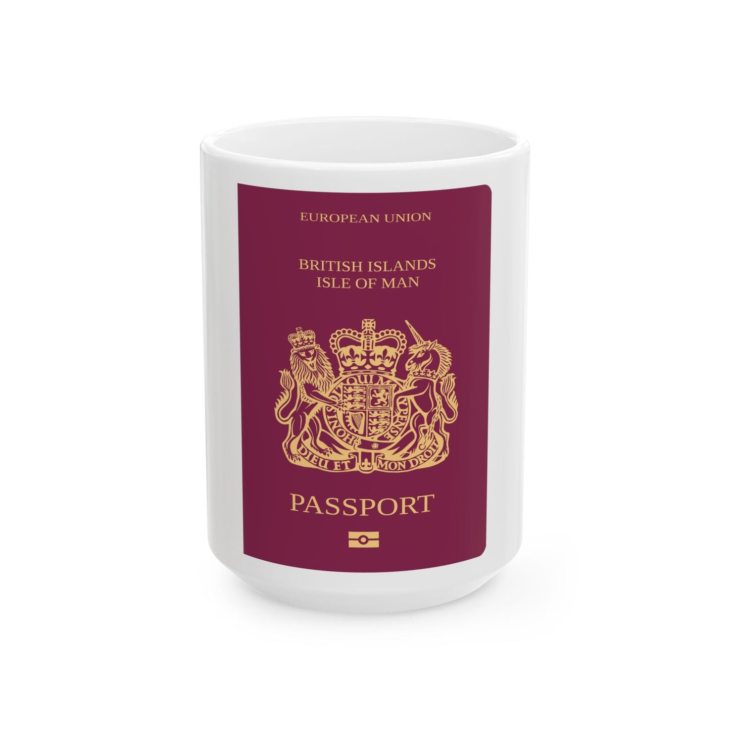 Isle Of Man Passport - White Coffee Mug