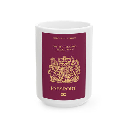 Isle Of Man Passport - White Coffee Mug