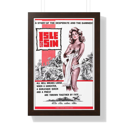 ISLE OF SIN 1960 - Framed Movie Poster-16″ x 24″-The Sticker Space