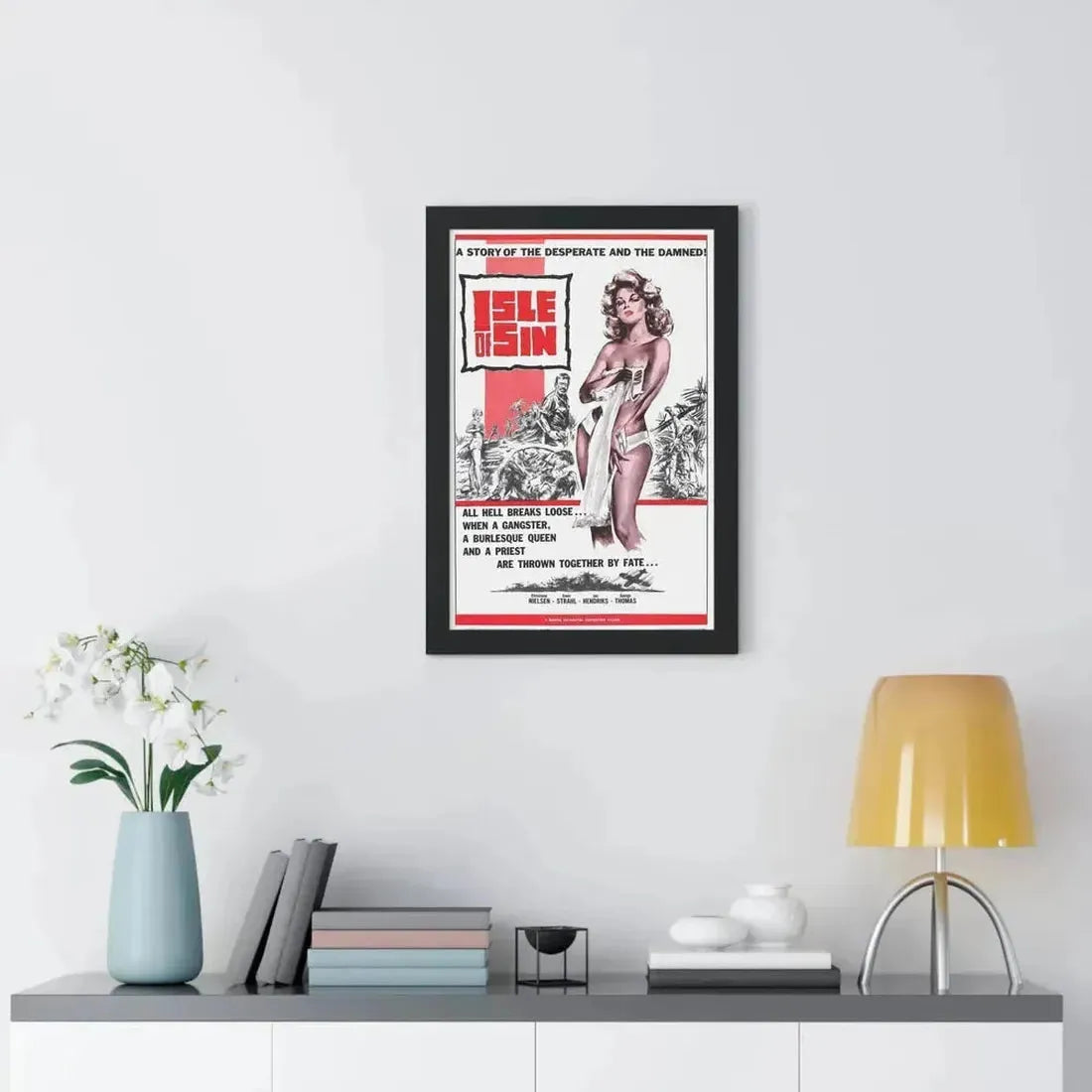 ISLE OF SIN 1960 - Framed Movie Poster - The Sticker Space
