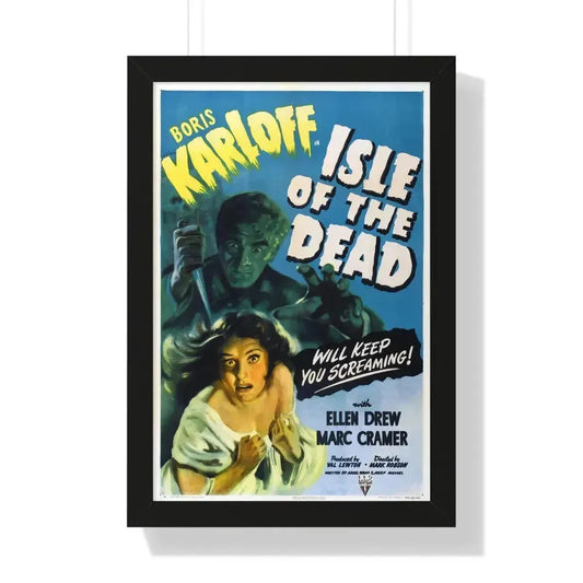 ISLE OF THE DEAD 1945 - Framed Movie Poster 16″ x 24″ Black - The Sticker Space