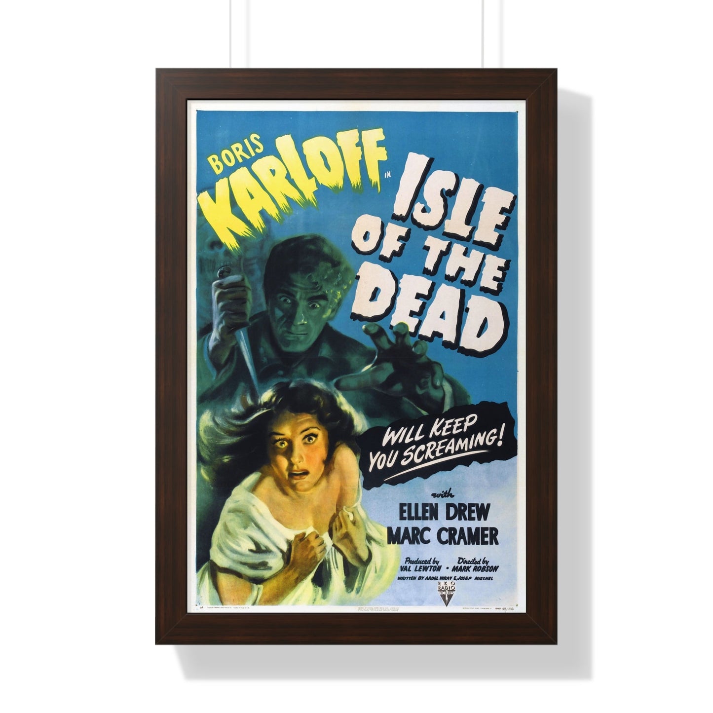 ISLE OF THE DEAD 1945 - Framed Movie Poster-16″ x 24″-The Sticker Space