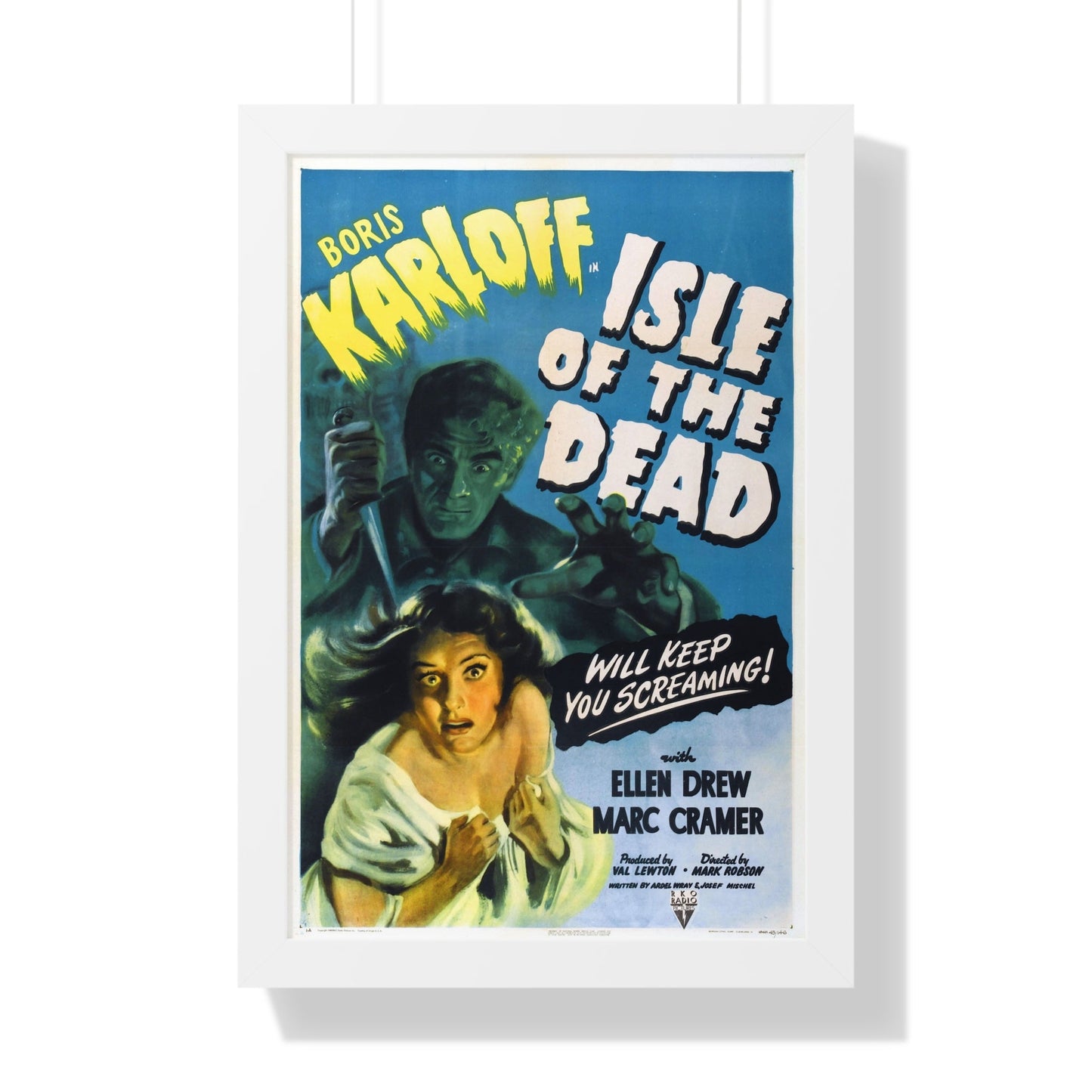 ISLE OF THE DEAD 1945 - Framed Movie Poster-16″ x 24″-The Sticker Space