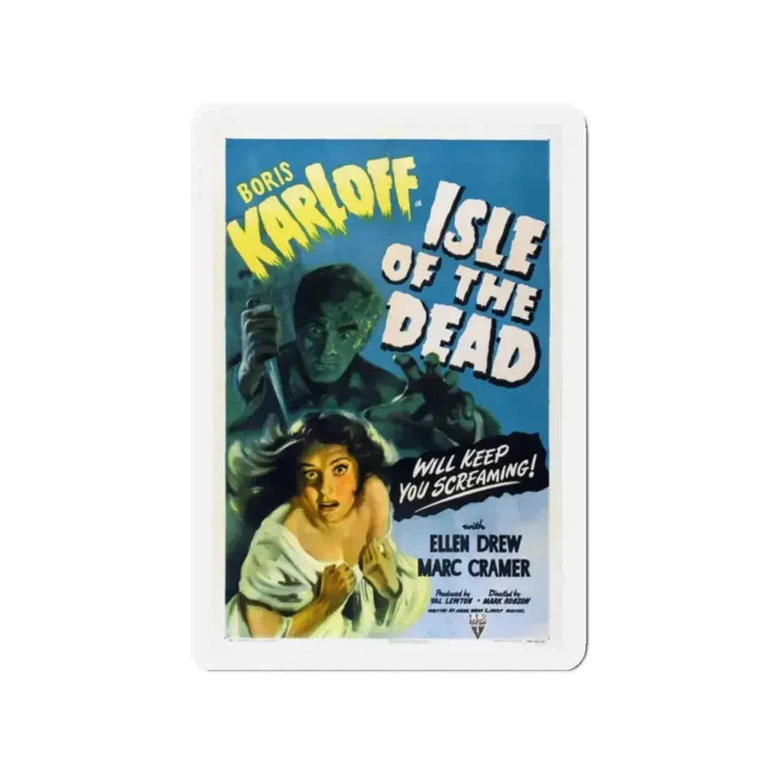ISLE OF THE DEAD 1945 Movie Poster - Refrigerator Magnet - The Sticker Space