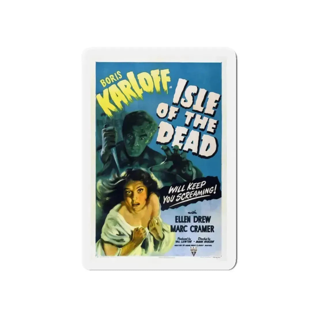 ISLE OF THE DEAD 1945 Movie Poster - Refrigerator Magnet - The Sticker Space