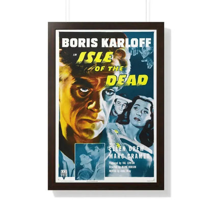 ISLE OF THE DEAD (2) 1945 - Framed Movie Poster 20" x 30" Walnut - The Sticker Space