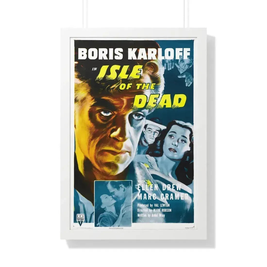 ISLE OF THE DEAD (2) 1945 - Framed Movie Poster 20" x 30" White - The Sticker Space