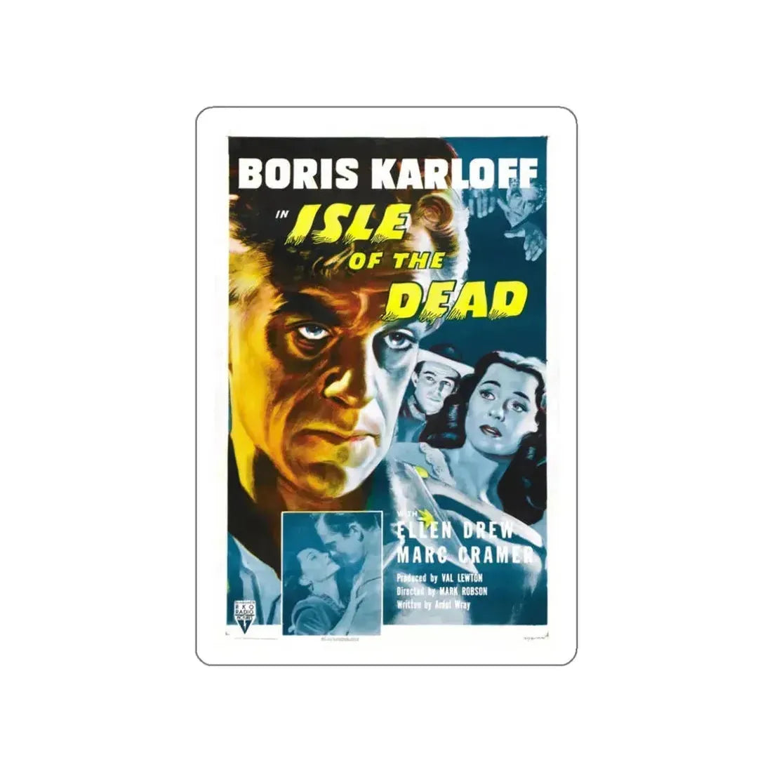 ISLE OF THE DEAD (2) 1945 Movie Poster STICKER Vinyl Die-Cut Decal 3 Inch - The Sticker Space