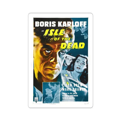 ISLE OF THE DEAD (2) 1945 Movie Poster - STICKER Vinyl Kiss-Cut Decal 4 Inch White - The Sticker Space