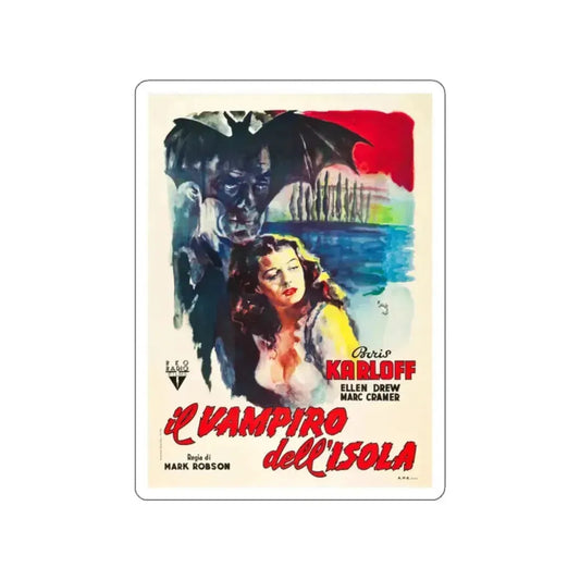 ISLE OF THE DEAD (ITALIAN) 1945 Movie Poster STICKER Vinyl Die-Cut Decal 2 Inch - The Sticker Space