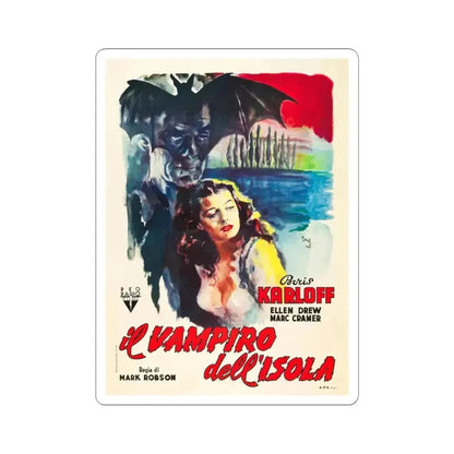 ISLE OF THE DEAD (ITALIAN) 1945 Movie Poster - STICKER Vinyl Kiss-Cut Decal 4 Inch White - The Sticker Space