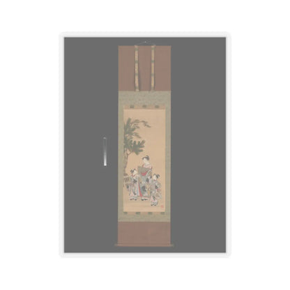 Isoda Koryūsai - Courtesan and Two Attendants on New Year's Day - ca. 1780s v2 - STICKER Vinyl Kiss-Cut Decal