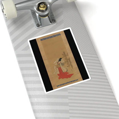 Isoda Koryūsai - Courtesan-Dancer (Shirabyōshi) for the New Year - 1764–88 v1 - STICKER Vinyl Kiss-Cut Decal