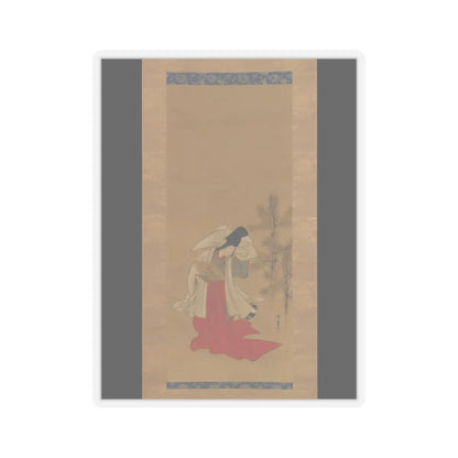 Isoda Koryūsai - Courtesan-Dancer (Shirabyōshi) for the New Year - 1764–88 v1 - STICKER Vinyl Kiss-Cut Decal