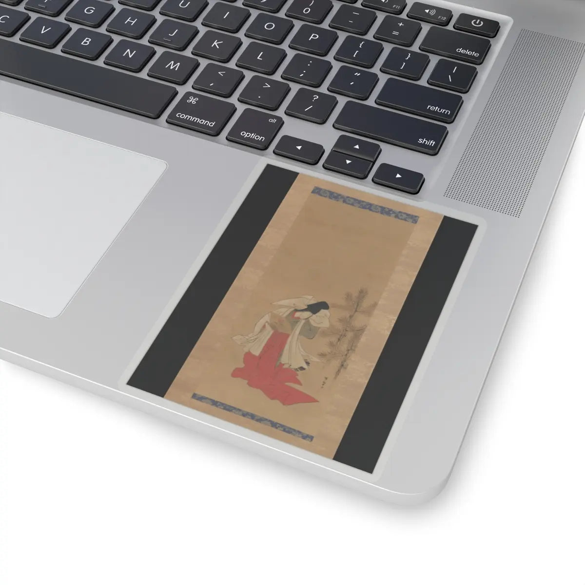 Isoda Koryūsai - Courtesan-Dancer (Shirabyōshi) for the New Year - 1764–88 v1 - STICKER Vinyl Kiss-Cut Decal