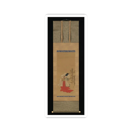 Isoda Koryūsai - Courtesan-Dancer (Shirabyōshi) for the New Year - 1764–88 v2 - STICKER Vinyl Kiss-Cut Decal