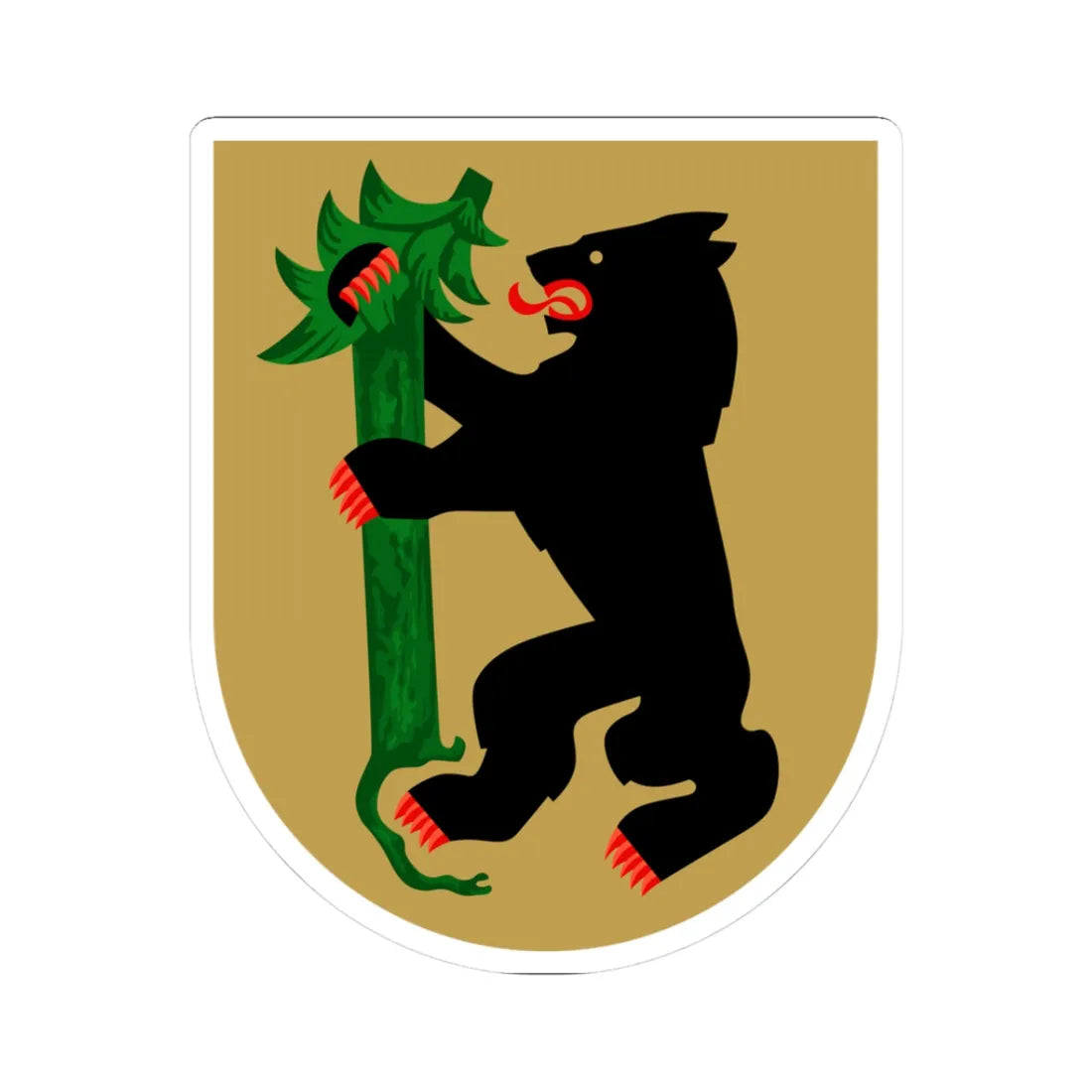 Isokyrö.vaakuna (Finland) (Coat of Arms) STICKER Vinyl Kiss-Cut Decal 3 Inch White - The Sticker Space