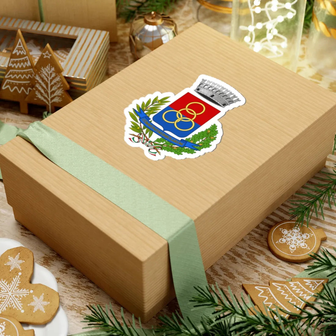 Isola Vicentina-Stemma (Italy) (Coat of Arms) STICKER Vinyl Kiss-Cut Decal - The Sticker Space