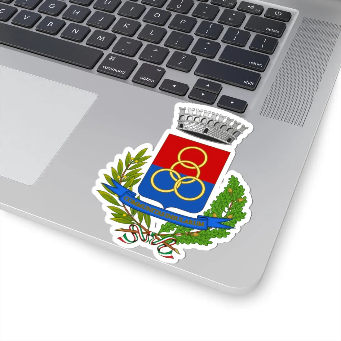 Isola Vicentina-Stemma (Italy) (Coat of Arms) STICKER Vinyl Kiss-Cut Decal - The Sticker Space