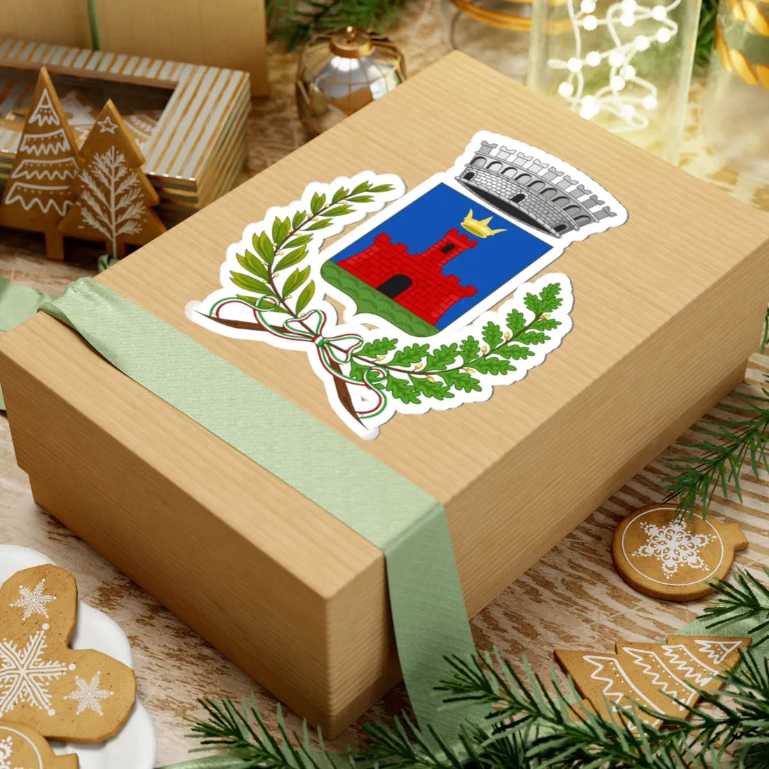 Isolabona-Stemma (Italy) (Coat of Arms) STICKER Vinyl Kiss-Cut Decal - The Sticker Space