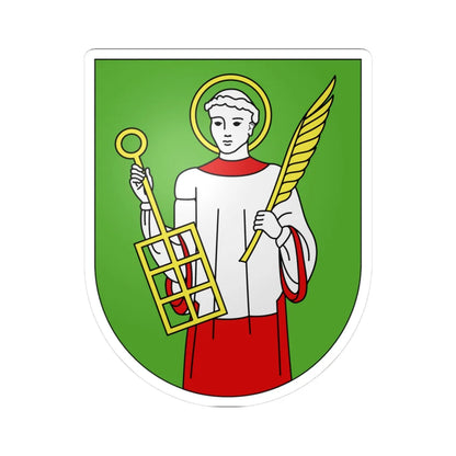 Isone-coat of arms (Switzerland) (Coat of Arms) STICKER Vinyl Kiss-Cut Decal 3 Inch White - The Sticker Space