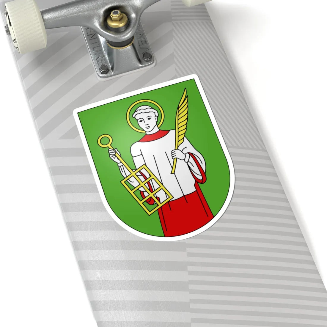 Isone-coat of arms (Switzerland) (Coat of Arms) STICKER Vinyl Kiss-Cut Decal - The Sticker Space