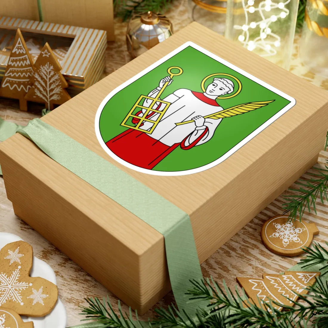 Isone-coat of arms (Switzerland) (Coat of Arms) STICKER Vinyl Kiss-Cut Decal - The Sticker Space