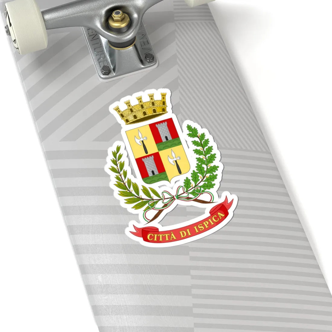 Ispica-Stemma (Italy) (Coat of Arms) STICKER Vinyl Kiss-Cut Decal - The Sticker Space