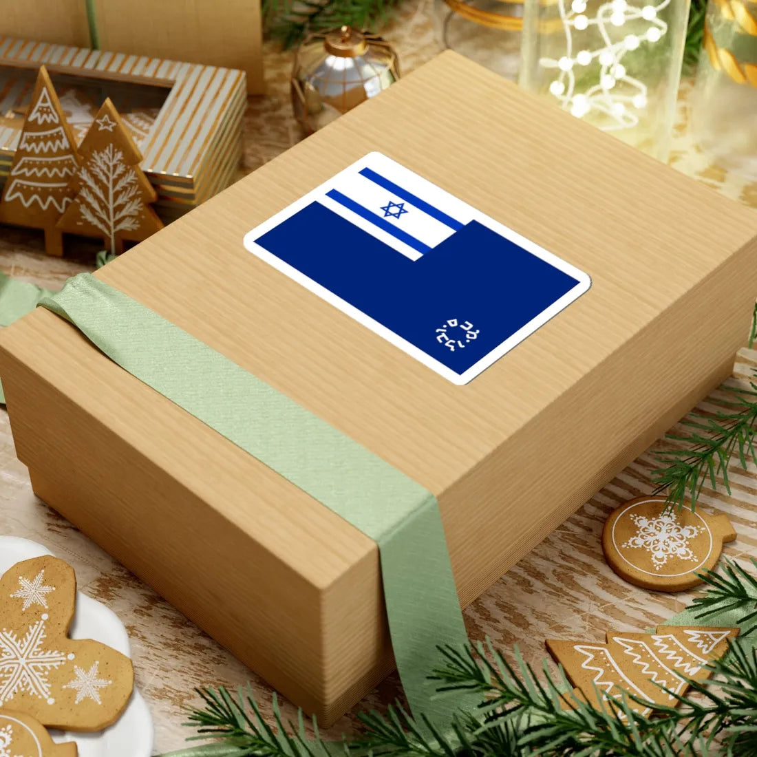 Israel customs authority flag (Israel) STICKER Vinyl Kiss-Cut Decal - The Sticker Space