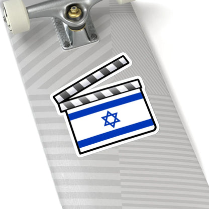 Israel film clapperboard (Israel) STICKER Vinyl Kiss-Cut Decal - The Sticker Space