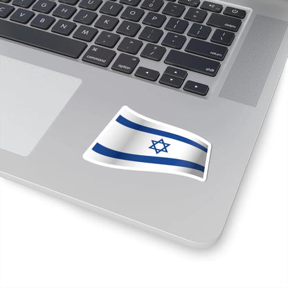 Israel Flag - iconic waving (Israel) STICKER Vinyl Kiss-Cut Decal - The Sticker Space