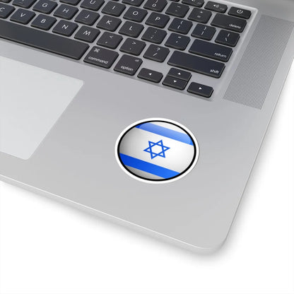 Israel Flag Round (Israel) STICKER Vinyl Kiss-Cut Decal - The Sticker Space