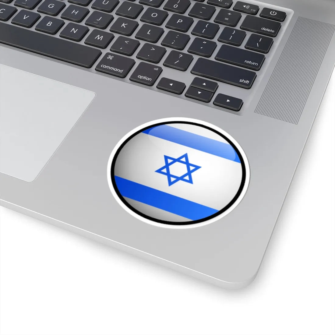 Israel Flag Round (Israel) STICKER Vinyl Kiss-Cut Decal - The Sticker Space